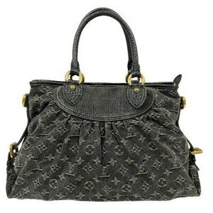 Louis Vuitton Neo Cabby Monogram Denim Handbag Black